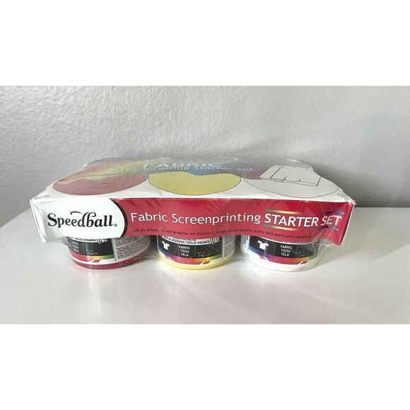 Speedball Fabric Screen Printing Ink Starter Set, 6-Colors, 4-Ounce for... - Picture 2 of 7